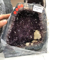 Grappe d'améthyste cristal du brésil, grande grotte de quartz naturel, 2020, vente en gros