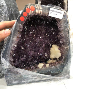 <span class=keywords><strong>Geode</strong></span> della cattedrale di ametista del cluster della grotta del quarzo di cristallo naturale grande all'ingrosso del brasile - Product Image 4