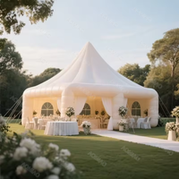 Tentes gonflables imperméables de partie d'exposition de mariage de dôme d'igloo de double couche de PVC blanc personnalisé pour des événements