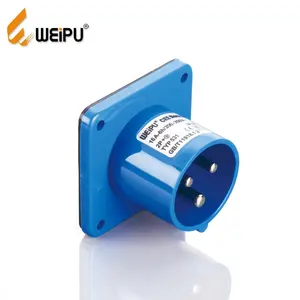 Weipu TYP531 IEC60309標準Voltage 3相220V 16A Rated男性ソケット