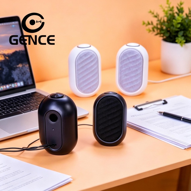 GENCE Hot Selling Wired Computer Speakers Usb Powered Mini Desktop Speakers With Rich Bass for Laptop Pc Office Home Use