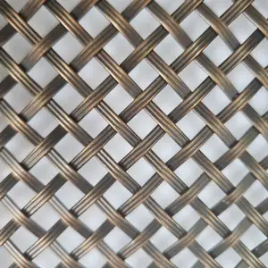 Fashionable Luxury Color Pattern Woven Wire Mesh Stainless Steel Architectural Decorative Wire Mesh For Sale