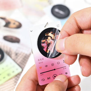 Llavero acrílico giratorio NFC con reproductor de música personalizado, colgante para bolso, placa <span class=keywords><strong>Spotify</strong></span>, adorno para mochila, llavero - Product Image 3