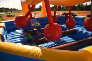 Nuevo producto Inflable Swinging Boulder River Crossing rebote juego deportivo inflable <span class=keywords><strong>para</strong></span> la venta - Product Image 4