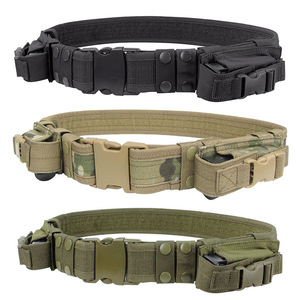 Cinto Tático Durável para Uso Externo com Fivela de Liberação Rápida, Uniforme Camuflado em Material de Poliéster - Product Image 1
