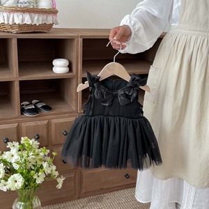 Tutina Estiva Nera 2026 per Bambina con Fiocco in Tulle e <span class=keywords><strong>Vestito</strong></span> - Product Image 1