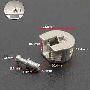 Modèle de filetage GQK en plastique et fer pour meubles de placard - Robuste - Product Image 1