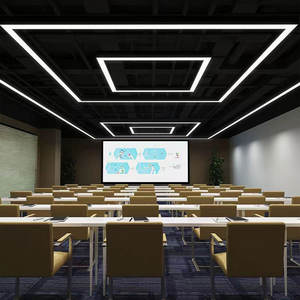 Système d'éclairage linéaire rectangulaire de haute qualité pour snooker et <span class=keywords><strong>billard</strong></span>, éclairage linéaire moderne, luminaire suspendu, lustre, hôtel, bar - Product Image 3