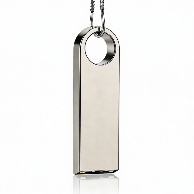 New USB 2.0 Metal 8GB High-Speed Flash Drive Custom Logo Keyring Design Durable Portable Thumb Drive 2-Year Warranty