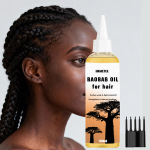 Aceite de Baobab para el Cuidado del Cabello OEM/ODM, Suero con Múltiples Ingredientes, Aceite Natural para el Crecimiento del Cabello, Marca Privada para Mujeres Negras - Product Image 1