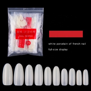 Venta al por mayor puntas de <span class=keywords><strong>uñas</strong></span> de almendra puntas de Arte de cobertura completa puntas de extensión de placa de <span class=keywords><strong>uñas</strong></span> completas ovaladas - Product Image 1