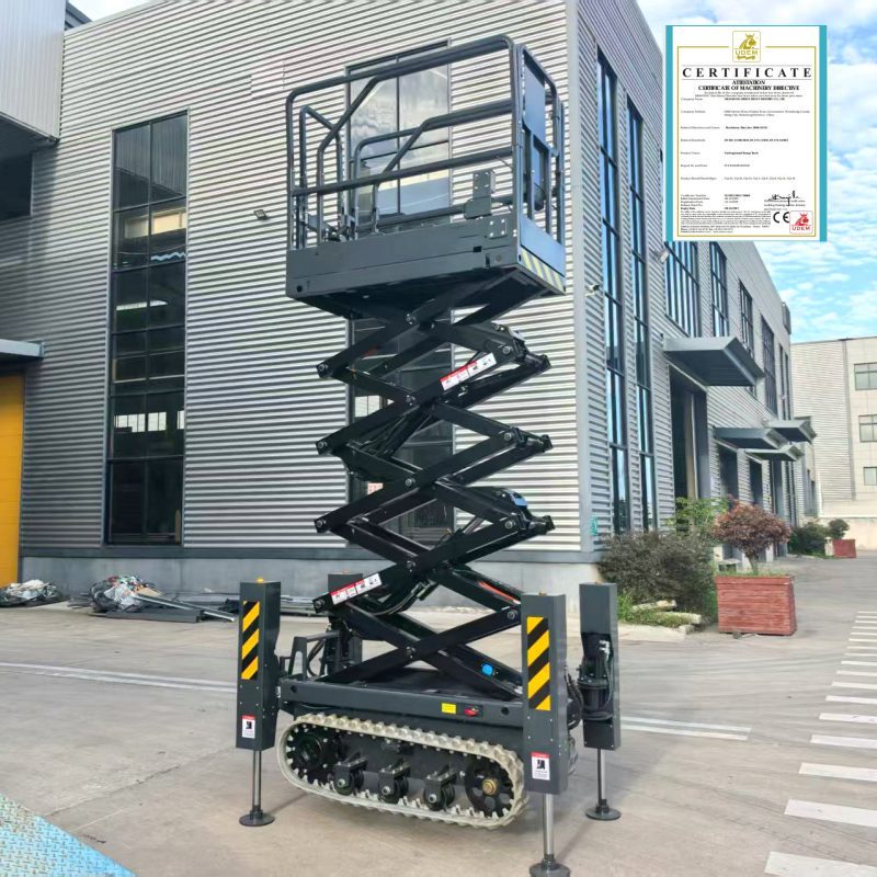 Mobile Hydraulic Track Scissor Lift Work