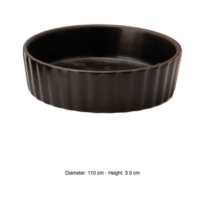 Bol à crème brûlée noir 11 × 3,9 cm, résistant au four, Mps - Product Image 3