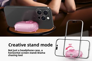 Étui de protection transparent Étui sans fil en TPU idéal pour les sports de plein air et la randonnée pour <span class=keywords><strong>AirPods</strong></span> 4 / Pro 2 / Pro <span class=keywords><strong>3</strong></span> avec crochet - Product Image 6
