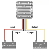 Convertisseur abaisseur DC-DC 10-72V vers 5V 8A 10A 15A 20A, Module d'alimentation pour véhicule électrique 48V 60V 72V vers 5V