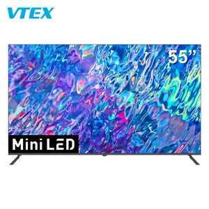 Mini televisor Led de 55 y 65 pulgadas, Dvb-T2 de imagen superbrillante de alto contraste, Atsc, Ultra Hd, Android, Uhd, 4K, Smart Tv