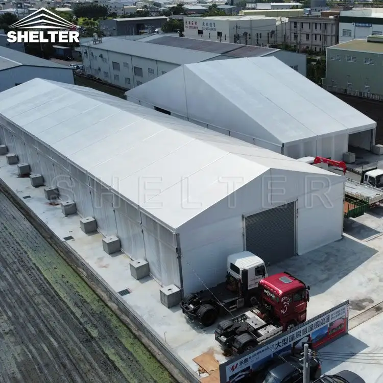 Outdoor Professional Industrial Shelter 20x40m Storage Tents Warehouse with Sliding Door