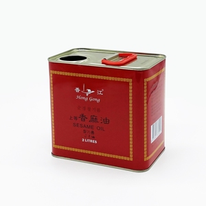 Échantillon gratuit de boîtes en métal rectangulaires de 2 litres pour le stockage d'huile d'olive - Product Image 2