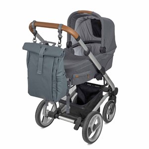 Zaino per mamma con stampa fasciatoio borsa per pannolini con attacco passeggino e portabottiglie per genitori in movimento - Product Image 6