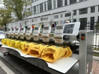 Nouvelle machine à broder plate informatisée à 8 têtes avec certification CE pour le commerce de détail et les marchés mondiaux