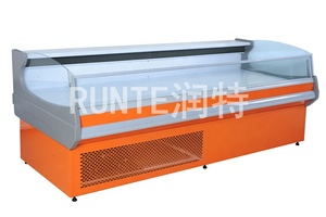 Vitrine réfrigérée commerciale ouverte pour la vente au comptoir, utilisée pour les produits <span class=keywords><strong>de</strong></span> <span class=keywords><strong>charcuterie</strong></span>, les poissons, les aliments frais, la viande fraîche - Product Image 4