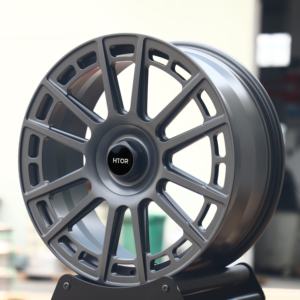 Кованые диски HTOR, матовые серые, с многоспицевым дизайном и вырезами, 18/<span class=keywords><strong>19</strong></span>/20/21 дюйм, 5x112 5x114.3, подходят для Golf GTI, M3, Civic - Product Image 2