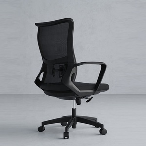 Silla de malla de oficina para reuniones con soporte lumbar, silla de Gerente Ejecutivo de plástico de nailon de alta resistencia con reposabrazos posicionales - Product Image 3