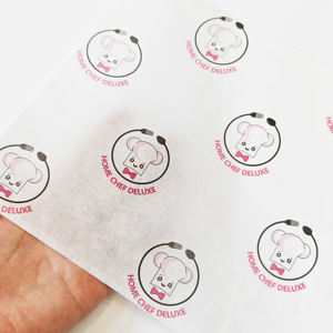 Papier d'emballage pour hamburger imprimé en gros, résistant à la graisse, recyclable, papier ciré de qualité alimentaire avec revêtement PE - Product Image 1