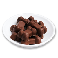 Friandises au chocolat pour chiens en forme d'os, riches en protéines, avec vitamines et minéraux, de qualité supérieure
