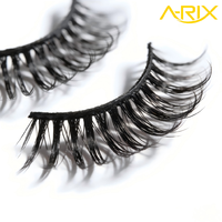 A-RIX Premium Cat Eye Faux Mink Lash Winged Fox Eye Lifting Effect Strip Eyelash Natural Tapered Individual Lashes Private Label