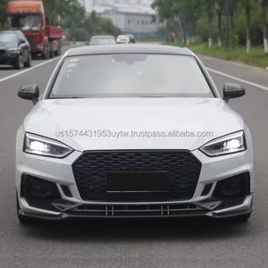 PNB High Quality Front <b>Bumper</b> Cover Gloss Black Lip for 17-19 Audi A5 B9 S5 RS5 <b>Clip</b>-on Attachment Easy Installation New 6-Month - Product Image 4