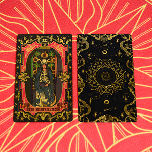 Nouveau jeu de cartes de tarot en feuille d'or noir céleste Star Whisper, jeu de cartes de société en PVC imperméable avec boîte pour la vente en gros d'oracles - Product Image 5