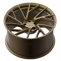 Jantes en alliage forgé monobloc à 5 branches, finition bronze mat, jantes personnalisées de 18 à 22 pouces pour voitures BMW