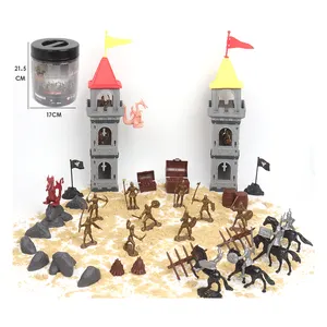 Jouet figurines romaines, jouets miniatures, soldats anciens, jeu de guerre, ensemble de jeu de simulation, 64 pièces