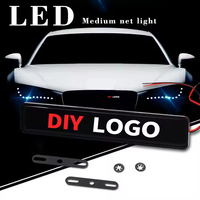 Logo de voiture Lumière LED Emblème de calandre de voiture Badge lumineux autocollant lumineux Accessoires de haute qualité pour le réglage de la voiture