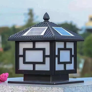 Luci <span class=keywords><strong>a</strong></span> <span class=keywords><strong>LED</strong></span> UL moderna lampada <span class=keywords><strong>a</strong></span> due colori da esterno certificata in stile cinese faro <span class=keywords><strong>a</strong></span> pilastro <span class=keywords><strong>solare</strong></span> con luci <span class=keywords><strong>a</strong></span> <span class=keywords><strong>LED</strong></span> - Product Image 1