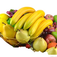 Meilleure vente, jouets bon marché, Fruits artificiels réalistes, imitation banane, pour la décoration de la maison