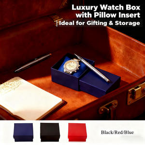Scatola regalo portagioie scatola di carta scatola orologio braccialetto scatola orologio imballaggio piccolo cuscino scatola per accessori - Product Image 3