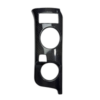 Pour Nissan 400Z véritable Fiber de carbone voiture intérieur accessoires contrôle Central porte-gobelet panneau de protection décoratif