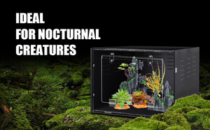 Innovatives Acryl-Gecko-Terrarium für Reptilien Klares minimalist isches Design Verbesserter Luftstrom Klassisches Muster gehäuse im klassischen Stil - Product Image 3