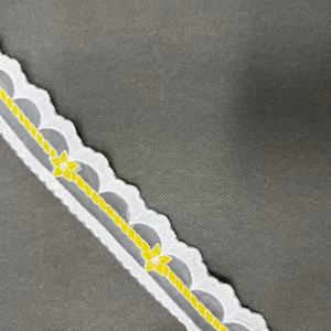 ZSY 1.5 Inches Cotton <strong>Lace</strong> with Star Design Embroidered Mesh <strong>Lace</strong> Dress Trim for Girl Hair Bow Accessories - Product Image 5