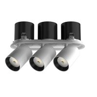Spot encastré LED COB moderne et orientable pour salon, intensité variable, 6W 12W 25W, anti-éblouissement, CRI97, IP33, garantie 5 ans