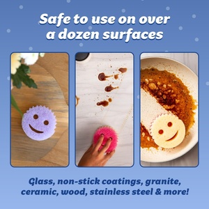 Ensemble cadeau de Noël pour la cuisine : Éponges de nettoyage de Noël double face anti-rayures pour la maison - Product Image 6