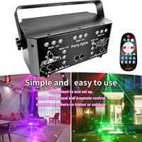 21 yeux fête lumières RVB UV Dj Disco lumière UV lampe stroboscopique effet de scène DMX son activé spectacle de musique RGB KTV lumière laser