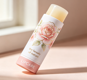 Eco Friendly 100% Biodegradable Recyclable Custom Cylinder Lip Balm Tube with Gold <b>Foil</b> Kraft Paper Packaging and Magnet - Product Image 2