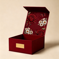 Boîtes d'emballage rigides en carton de luxe personnalisées avec fermeture magnétique, grand format, finition mate, boîtes cadeaux avec logo