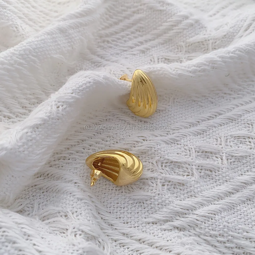 Unique Design Simple Style Brass Earring Fashion Jewelry For Woman Nice Hoop Earring Popular Brass Jewelry Wholesale