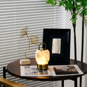 Natural Marble <b>Lamp</b> Portable Touch Control <b>Wireless</b> Ambient Light Table <b>Lamp</b> - Product Image 5