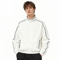Veste bomber coupe-vent légère de 140 grammes, 100% nylon ripstop, résistante à l'eau, streetwear pour hommes, logo personnalisé, vente en gros