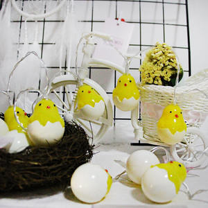 Luces Decorativas de Batería al por Mayor, Lámpara de Pascua con Forma de Pollito Amarillo, Guirnalda de Luces - Product Image 5